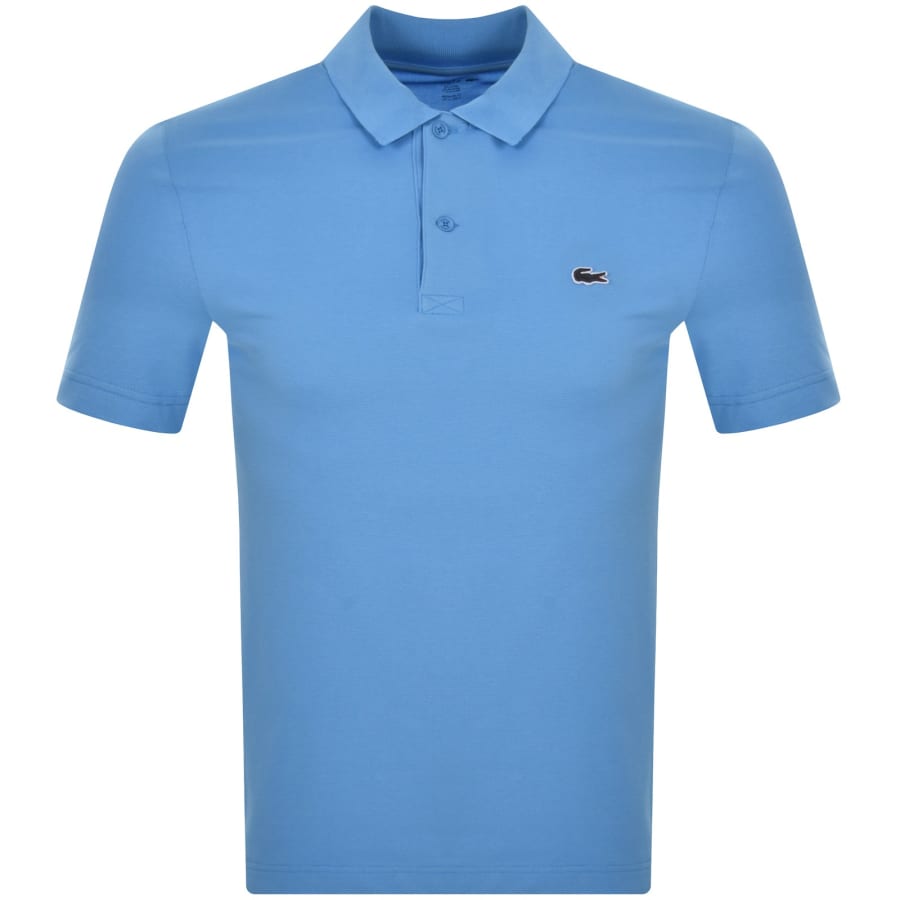 Lacoste Short Sleeved Polo T Shirt Blue Mainline Menswear